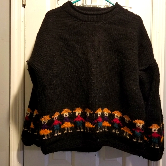 Earth traders women's 100% wool sweater - Picture 1 of 4